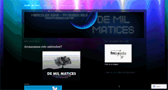 Desktop Screenshot of demilmatices.wordpress.com