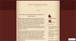 Desktop Screenshot of chpinternational.wordpress.com