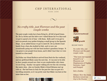 Tablet Screenshot of chpinternational.wordpress.com