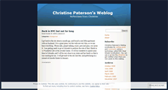 Desktop Screenshot of patersoncm.wordpress.com