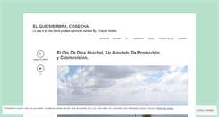 Desktop Screenshot of elquesiembracosecha.wordpress.com