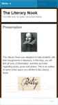 Mobile Screenshot of literacynook.wordpress.com