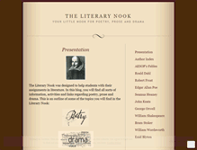 Tablet Screenshot of literacynook.wordpress.com