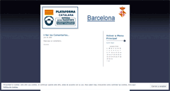 Desktop Screenshot of plataformacatalana.wordpress.com