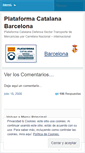 Mobile Screenshot of plataformacatalana.wordpress.com