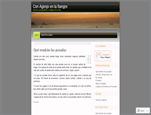 Tablet Screenshot of agenjoenlasangre.wordpress.com