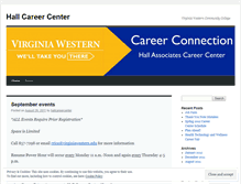 Tablet Screenshot of hallcareercenter.wordpress.com