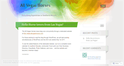 Desktop Screenshot of lasvegashorses.wordpress.com