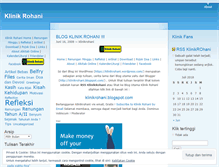 Tablet Screenshot of klinikrohani.wordpress.com