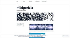 Desktop Screenshot of mikigorizia.wordpress.com