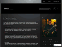 Tablet Screenshot of deeemm.wordpress.com