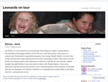 Tablet Screenshot of leonardsontour.wordpress.com