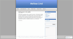 Desktop Screenshot of melissalind.wordpress.com