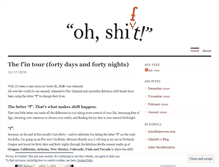 Tablet Screenshot of ohshift.wordpress.com