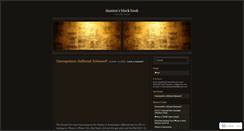Desktop Screenshot of damiensblackbook.wordpress.com