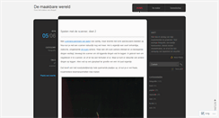 Desktop Screenshot of demaakbarewereld.wordpress.com