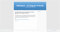 Desktop Screenshot of mihabitaquo.wordpress.com
