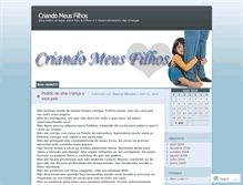 Tablet Screenshot of criandomeusfilhos.wordpress.com