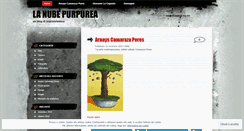 Desktop Screenshot of lanubepurpurea.wordpress.com