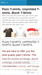 Mobile Screenshot of plainteeshirt.wordpress.com