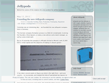 Tablet Screenshot of jellypods.wordpress.com