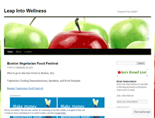 Tablet Screenshot of leapintowellness.wordpress.com