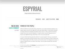 Tablet Screenshot of espyrial.wordpress.com