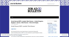 Desktop Screenshot of jobadbulletin.wordpress.com