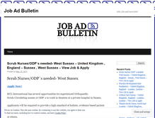 Tablet Screenshot of jobadbulletin.wordpress.com