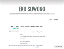 Tablet Screenshot of ekosuwono.wordpress.com