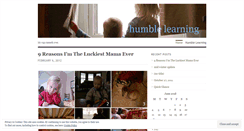 Desktop Screenshot of humblelearning.wordpress.com