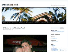 Tablet Screenshot of lindsayandjosh.wordpress.com