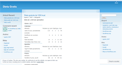 Desktop Screenshot of dietagratis.wordpress.com
