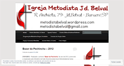 Desktop Screenshot of metodistabelval.wordpress.com