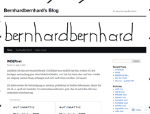 Tablet Screenshot of bernhardbernhard.wordpress.com