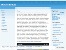 Tablet Screenshot of mixturesforkids.wordpress.com