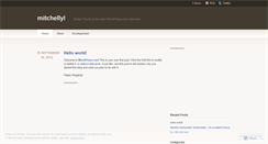 Desktop Screenshot of mitchellyl.wordpress.com