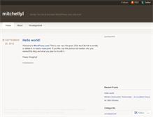 Tablet Screenshot of mitchellyl.wordpress.com