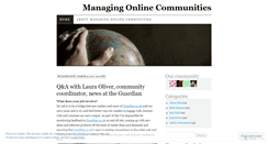 Desktop Screenshot of managingcommunities.wordpress.com