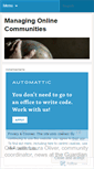 Mobile Screenshot of managingcommunities.wordpress.com
