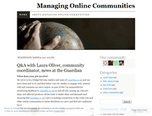 Tablet Screenshot of managingcommunities.wordpress.com