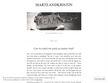 Tablet Screenshot of marteandkristin.wordpress.com