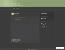Tablet Screenshot of alextechnology.wordpress.com