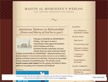Tablet Screenshot of masjidalmomineen.wordpress.com
