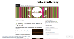 Desktop Screenshot of edibleink.wordpress.com