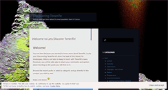 Desktop Screenshot of letsdiscovertenerife.wordpress.com