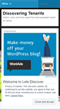 Mobile Screenshot of letsdiscovertenerife.wordpress.com