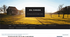 Desktop Screenshot of eslcanada.wordpress.com