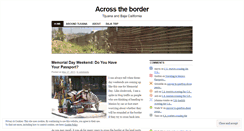 Desktop Screenshot of acrosstheborder.wordpress.com