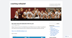 Desktop Screenshot of coachingvolleyball.wordpress.com